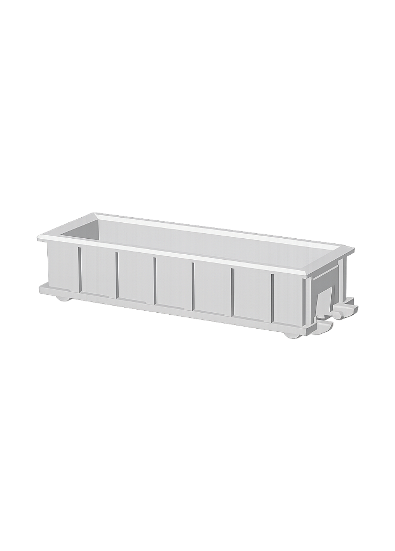 20 Foot Roll Off Dumpster – 3D Printed Railroad Scenery Accessory