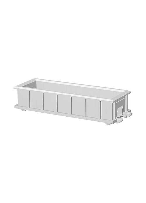 20 Foot Roll Off Dumpster – 3D Printed Railroad Scenery Accessory