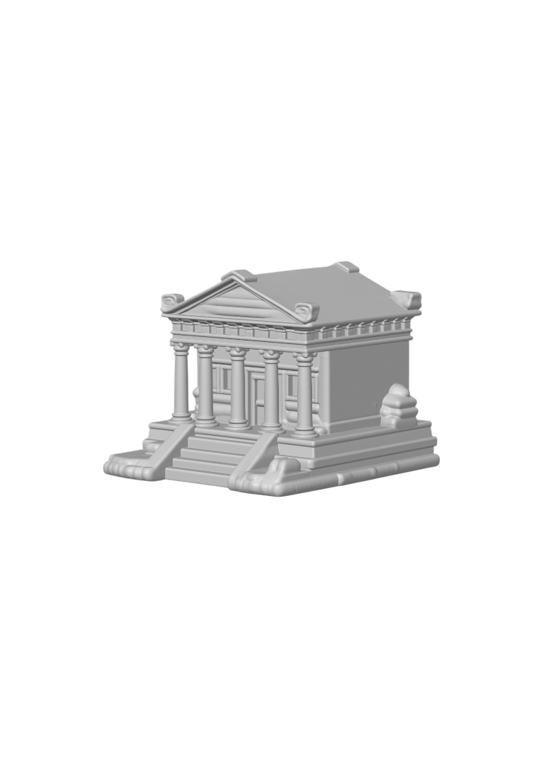 Ancient Building – 3D Printed Model Railroad Scenery