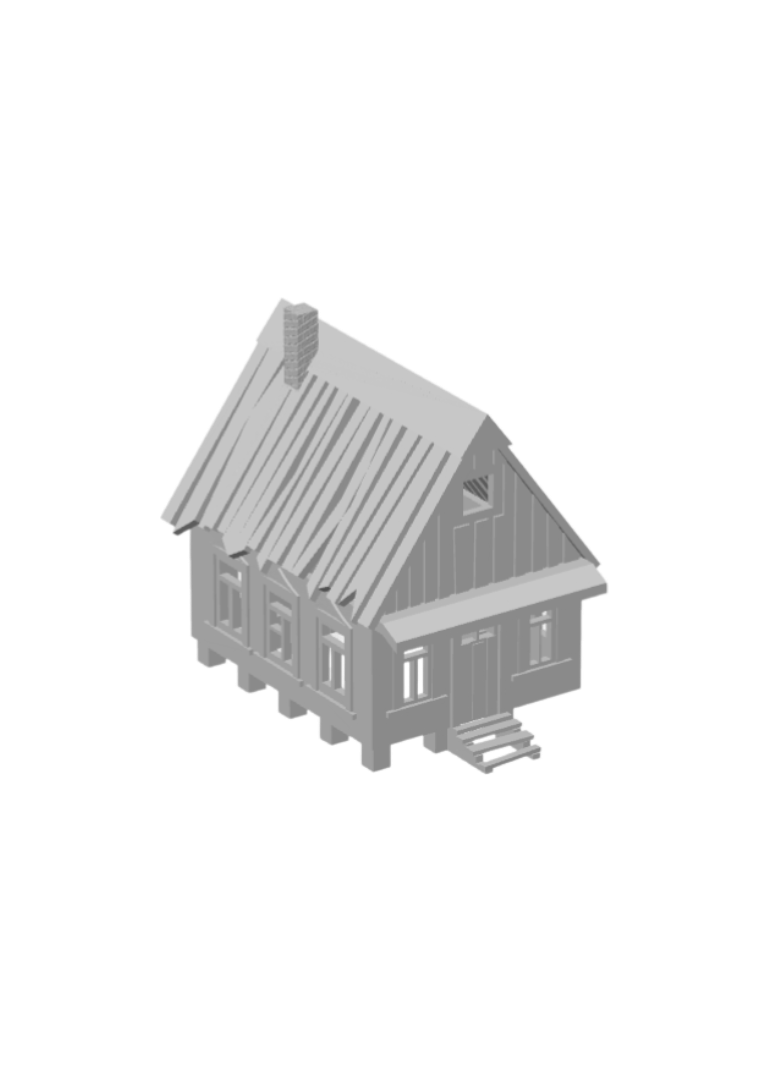 Apple Shack – 3D Printed Model Railroad Scenery