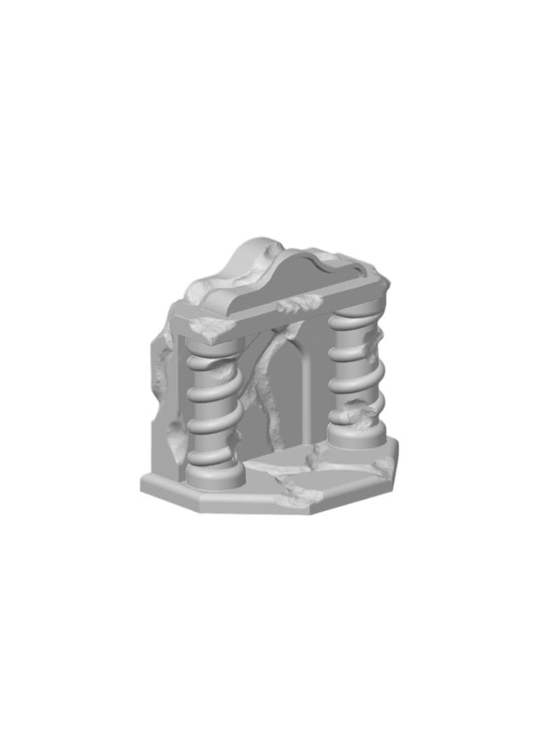Tombstone Miniature Gravestone (#10) – 3D Printed Model Railroad Scenery
